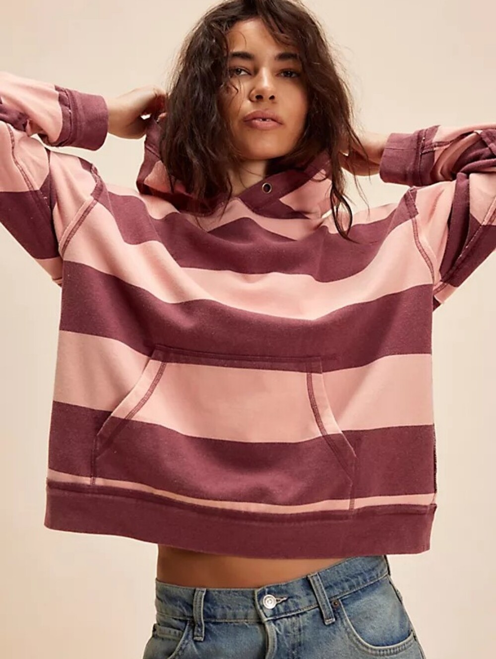 Free People We The Free Classic Striped Hoodie